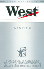 West Stream Tec Lights (Silver) Cigarettes pack